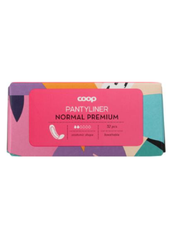 Ежедневные прокладки Coop pikkuhousunsuoja Normal 32шт