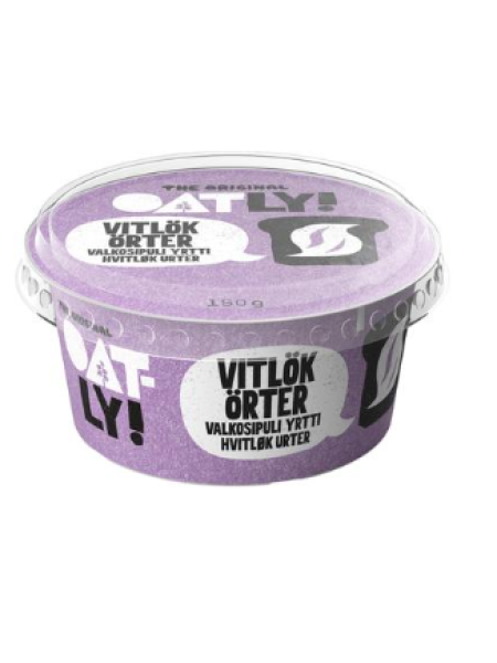 Овсяная паста с чесноком и травами Oatly Oatspread Valkosipuli/Yrtit 150г