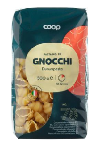 Макароны ракушки Coop Gnocchi 500 г 