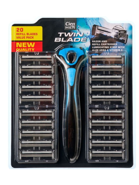 Станок для бритья Cien 1+20 кассет для мужчин