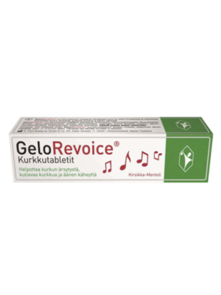 Пастилки для горла GELOREVOICE 20 шт вишня ментол