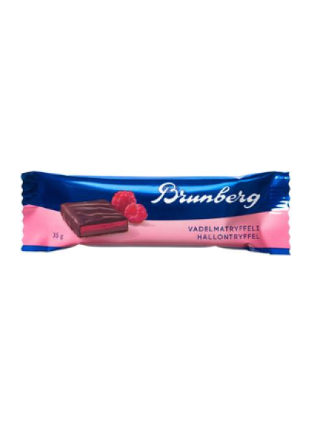 Шоколадный батончик Brunberg Raspberry Truffle 35 г с малиной 