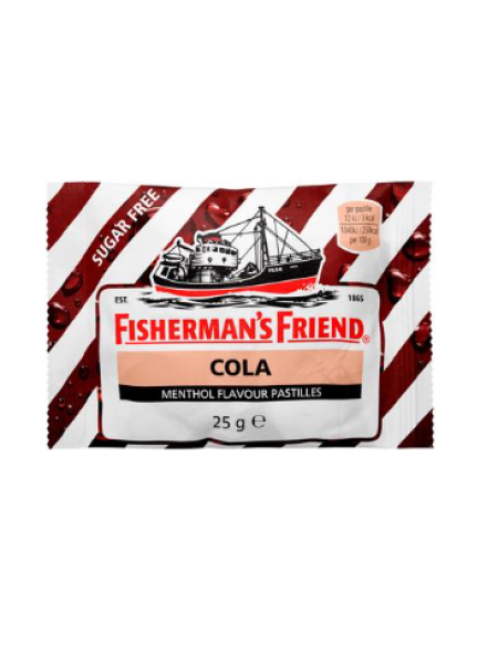 Пастилки со вкусом колы и ментола Fisherman's Friend 25г без сахара ЛИМИТИРОВАННАЯ СЕРИЯ