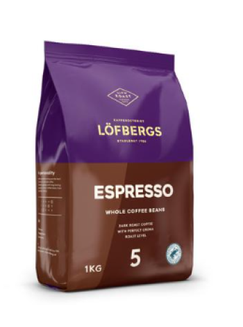 Кофе в зернах Lofbergs Espresso 5 ст.обжарки 1 кг