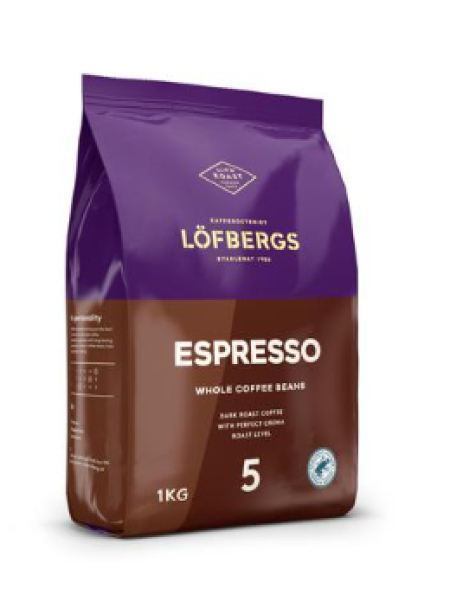 Кофе в зернах Lofbergs Espresso 5 ст.обжарки 1 кг