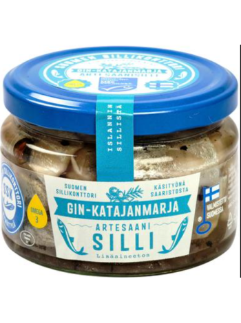 Сельдь с джином и можжевеловыми ягодами Suomen Sillikonttori Gin-Katajanmarja Artesaani-silli 280г