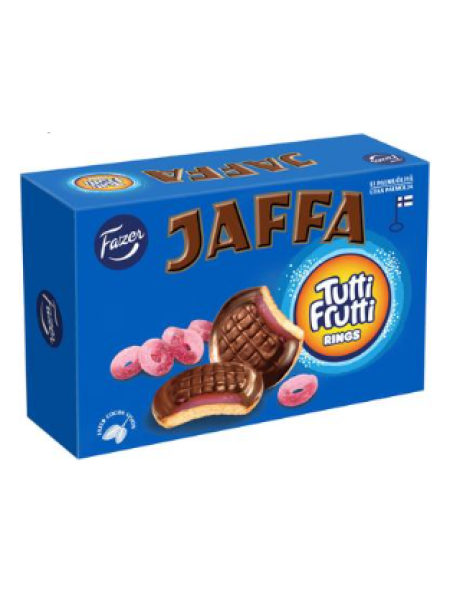 Печенье Fazer Jaffa Tutti Frutti 300г с мармеладной начинкой