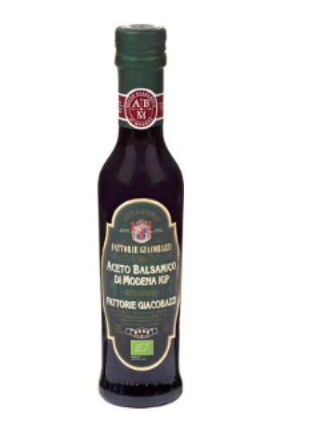 Итальянский органический бальзамический уксус Fattorie Giacobazzi Organic 250 мл