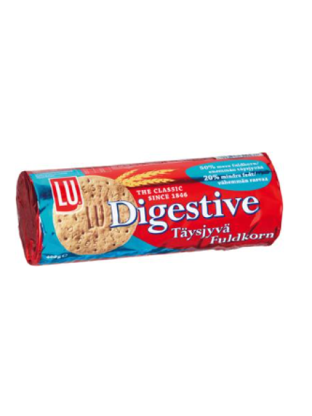 Печенье из цельной муки LU Digestive Täysjyvä keksi 400г
