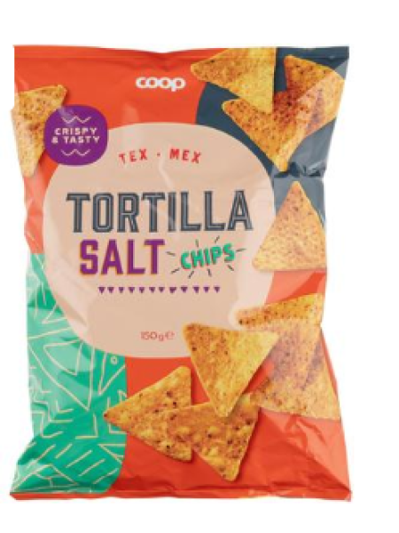 Чипсы из тортильи Coop tortilla chips 150г