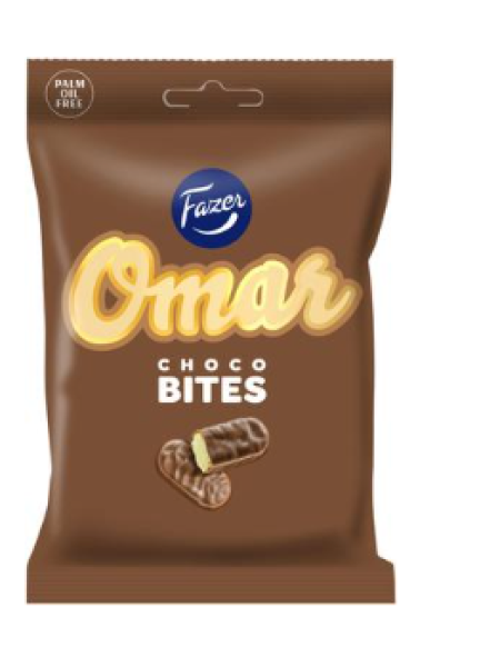Сливочная карамель Fazer Omar Choco Bites 120г