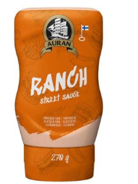 Соус Auran Ranch Street Sauce 270г не содержит глютена и лактозы