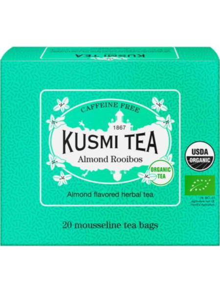 Чай ройбуш со вкусом миндаля Kusmi Organic Almond Rooibos 20шт 
