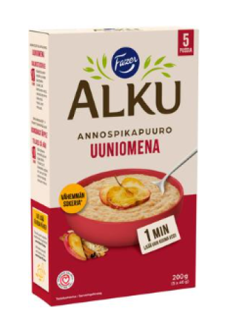 Каша быстрого приготовления Fazer Alku Uuniomena Annospikapuuro 200г (5 X 40г)