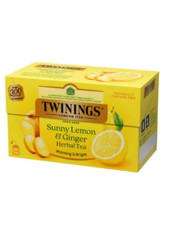 Травяной чай Twinings Sunny Lemon & Ginger 20x1,5 г