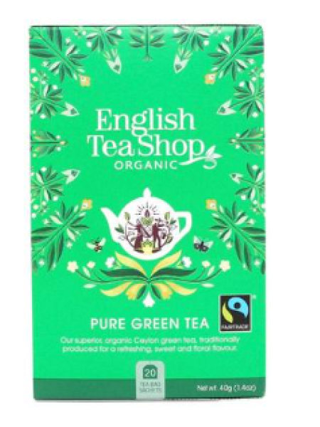 Органический зеленый чай English Tea Shop Pure Green 20 шт