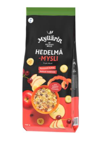 Фруктовые мюсли Myllärin Hedelmämysli 750г