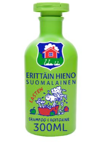 Детский шампунь и кондиционер Erittäin Hieno Suomalainen Lasten shampoo & hoitoaine 300мл