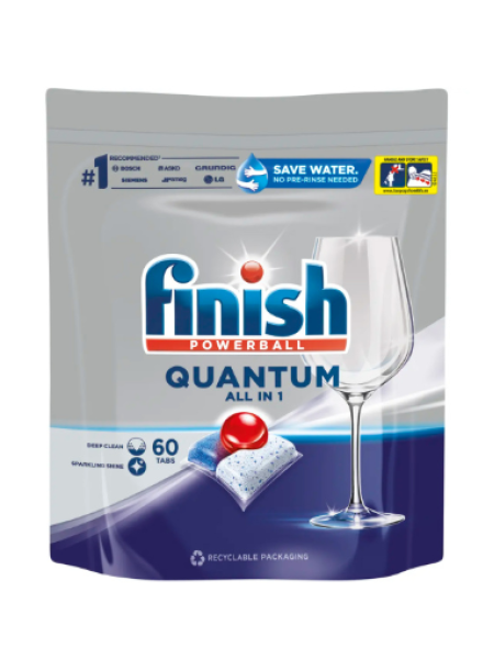 Таблетки для посудомоечной машины Finish Quantum All-in-1 60 таб