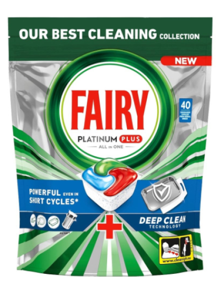 Капсулы для посудомоечной машины Fairy Platinum plus All in One Deep Clean 25шт