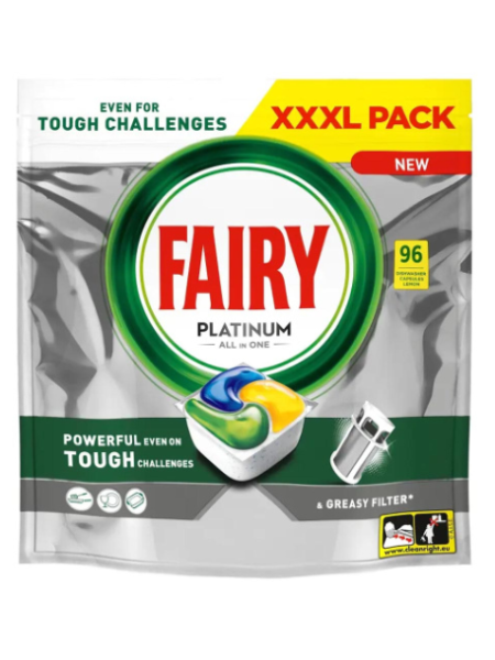 Таблетки для посудомоечной машины Fairy Platinum 96шт