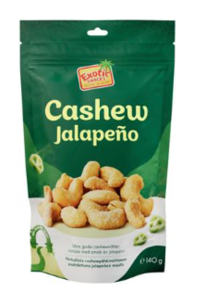 Орехи кешью с халапеньо Exotic Snacks Cashew Jalapeño 140 г