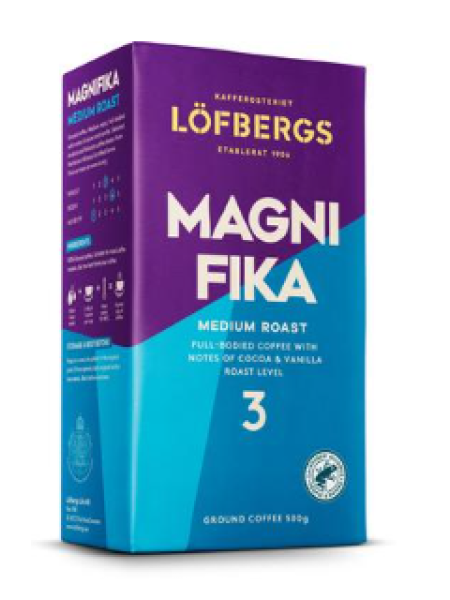Молотый кофе Löfbergs Magnifika № 3 500г