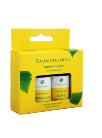 Аромат для сауны Emendo saunatuoksut appelsiini ja lime 2x10мл апельсин и лайм