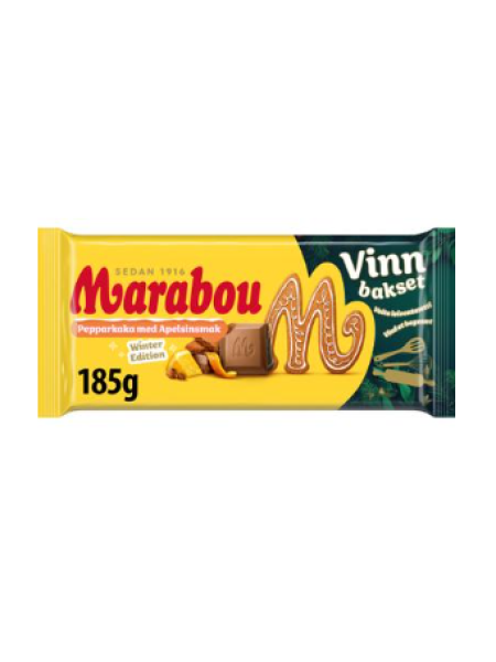 Плиточный шоколад Marabou Pepparkaka Apples 185г