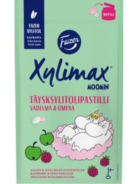  Пастилки с ксилитом Fazer Xylimax Moomin 85г Малина и яблоко