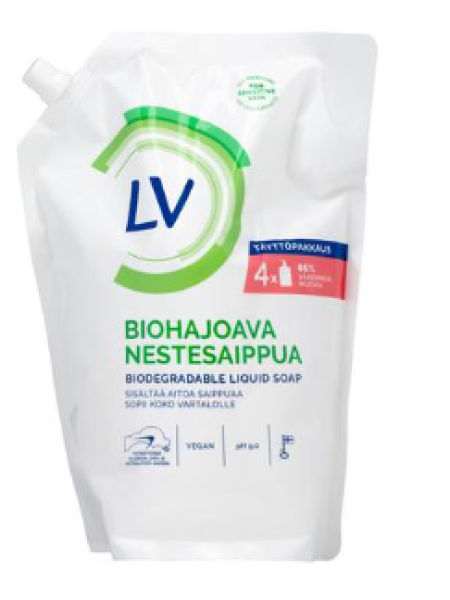 Жидкое мыло без отдушек и красителей LV biohajoava nestesaippua 1,2 л