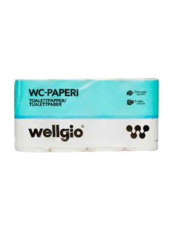 Туалетная бумага Wellgio 8 рулонов