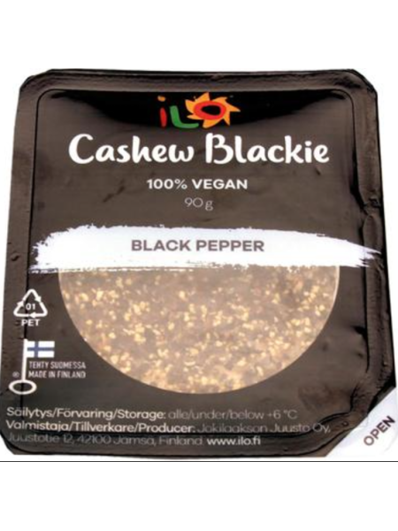 Веганский сыр с черным перцем Ilo Cashew Black Pepper 90г