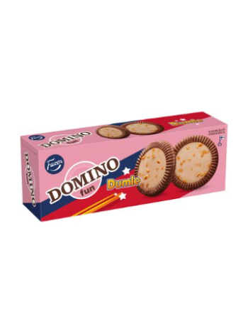 Печенье с начинкой Fazer Domino Fun Dumle 120г