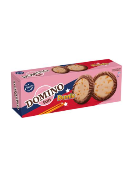 Печенье с начинкой Fazer Domino Fun Dumle 120г