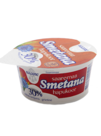 Сметана эстонская SAARE Smetana 30% 150г