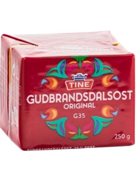 Норвежский коричневый сыр Gudbrandsdalsost 250г
