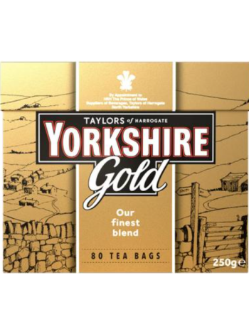 Черный чай Taylors of Harrogate Yorkshire Gold в пакетиках 80 шт