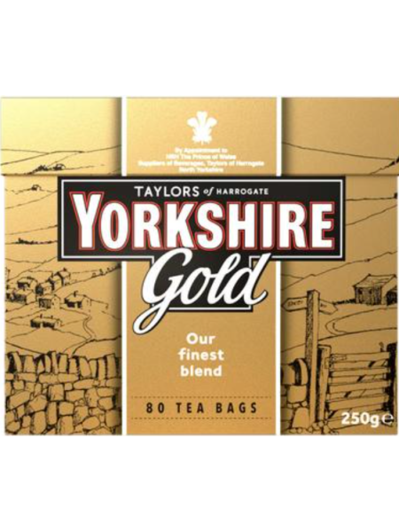 Черный чай Taylors of Harrogate Yorkshire Gold в пакетиках 80 шт