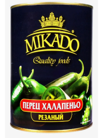 Перец халапеньо резаный MIKADO 3100мл/2950г /1720г