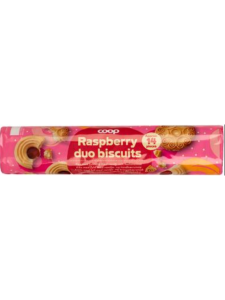 Печенье песочное Coop Raspberry со вкусом ванили и малины 175 г
