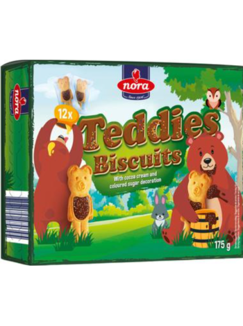 Печенье для детей Nora teddies 175г со вкусом какао