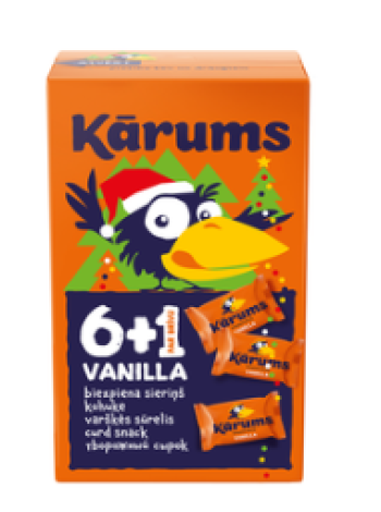 Глазированные сырки KARUMS Vanilli 7 x 45г ванильные