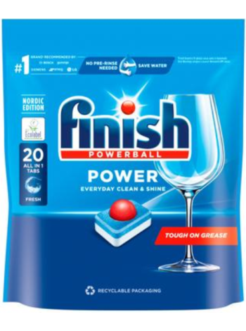 Таблетки для посудомоечной машины Finish Power All-in-1 20 шт