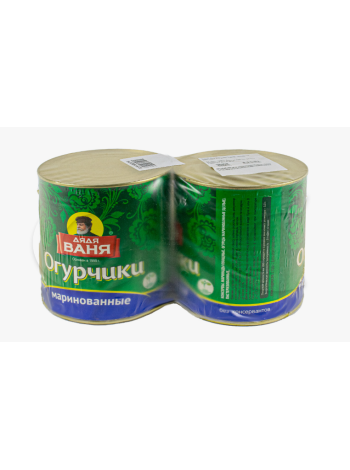 Огурцы маринованные целые Дядя Ваня 3000мл/2800г /1420г  ж/б