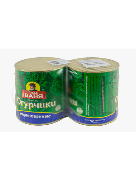 Огурцы маринованные целые Дядя Ваня 3000мл/2800г /1420г  ж/б