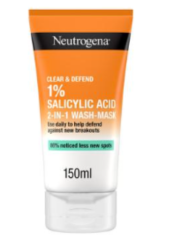 Очищающая маска Neutrogena Clear & Defend Wash-Mask 150 мл