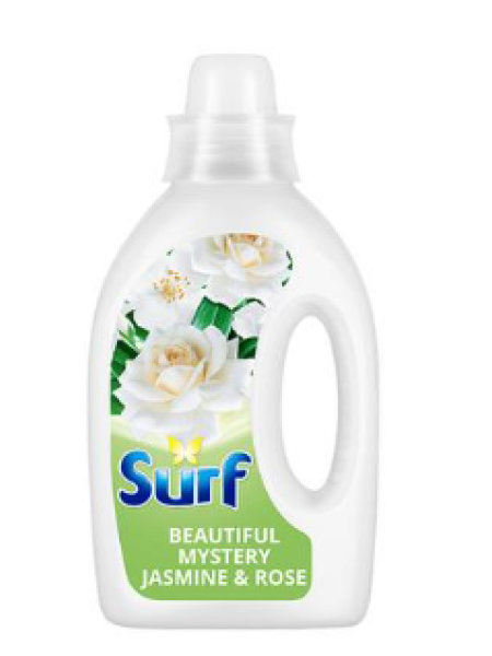 Жидкий стиральный порошок Surf Beautiful Mystery для цветного и белого белья 920 мл 23 стирки