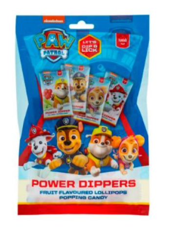 Леденцы на палочке FunLab PawPatrol PowerDips 4 шт