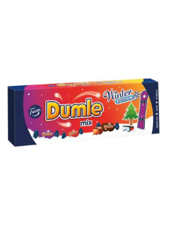 Ириски в молочном шоколаде Fazer Dumle Mix 350г в коробке
